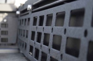 Toyota Tacoma Molle Panel - Driver Side - Fishbone Offroad - Short Bed - Black - `16-`27